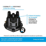 OEM Mercury / Quicksilver 9459Q1 Distributor Cap for MerCruiser Engines by General Motors w/ Conventional Ignition Systems