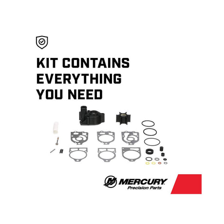 Mercury Water Pump Upper Repair Kit 96148T8 for Mercury and Mariner 4-Cylinder 65hp Through V6 Outboards