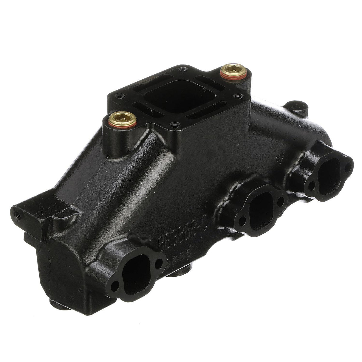 OEM MerCruiser Quicksilver V6 4.3 Exhaust Manifold - Ceramic Coated - Wet Joint 99746A17 (1985-2002)