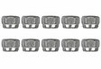 OEM Quicksilver 8M0204653 7/16-20 Nylon-Insert Lock Nut for Mercury & MerCruiser — pack of 10 complete sale units