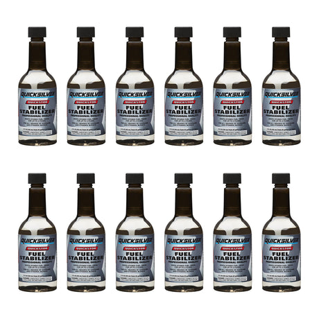 OEM Mercury / Quicksilver 8M0047922 Quickstor Fuel Treatment and Stabilizer, 12 Oz. — pack of 12 supplier units