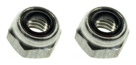 Mercury 859124 lock nuts — pack of 2, two exact product photos
