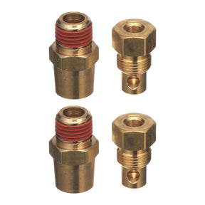 Two Quicksilver 16951Q1 brass drain valves, each shown separated