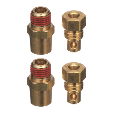 Two Quicksilver 16951Q1 brass drain valves, each shown separated