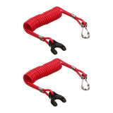 Quicksilver 823054Q Fork-Style Engine Stop Switch Lanyard for Mercury & Mariner Outboards — pack of 2
