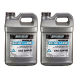 OEM Mercury / Quicksilver 80W-90 Premium Gear Lube 2.5 Gallon (75hp and less!) 858059Q01 — pack of 2 supplier units