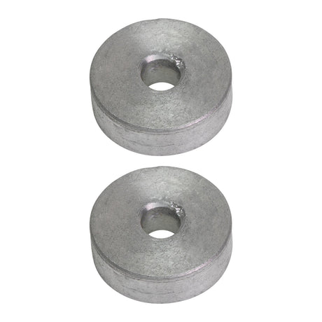 OEM Mercury / Quicksilver 823913Q Round Button Style Aluminum Anode 823913Q — pack of 2 supplier units