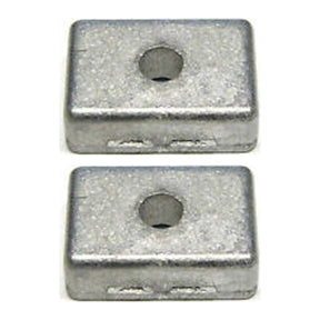 OEM Mercury / Quicksilver Zinc Anode Square 875208Q (for 4â€“9.9â€¯HP Outboards) — pack of 2 supplier units