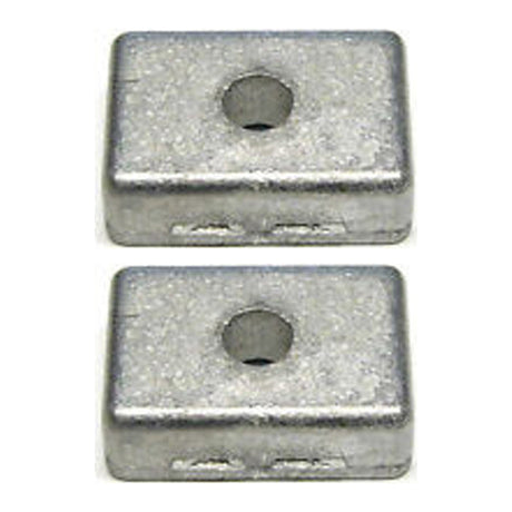 OEM Mercury / Quicksilver Zinc Anode Square 875208Q (for 4â€“9.9â€¯HP Outboards) — pack of 2 supplier units