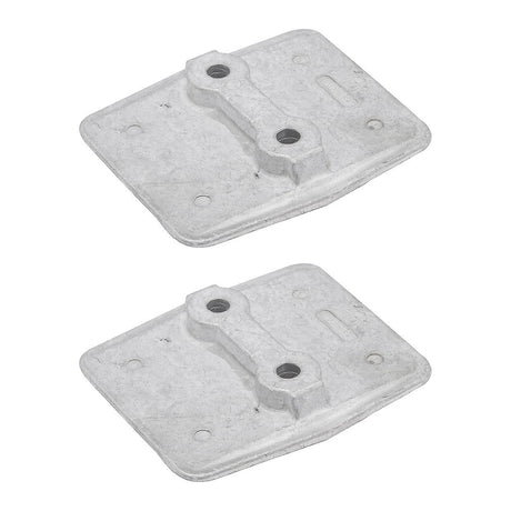 OEM Mercury / Quicksilver 8M0137814 Anti-Ventilation Plate Anode Kit for Mercury 175-300hp, 450R 3.4L V6 and 4.6L V8 4-Stroke Outboards — pack of 2 supplier units
