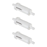 OEM Mercury / Quicksilver 816296Q2 Marine Engine Inline Fuel Filter w/ Barbs for 5/16" (8mm) Fuel Lines — pack of 3 supplier units