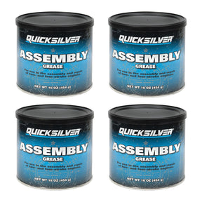 OEM Mercury / Quicksilver 8M0071836 Assembly Grease, 16 oz. Tub — pack of 4 supplier units