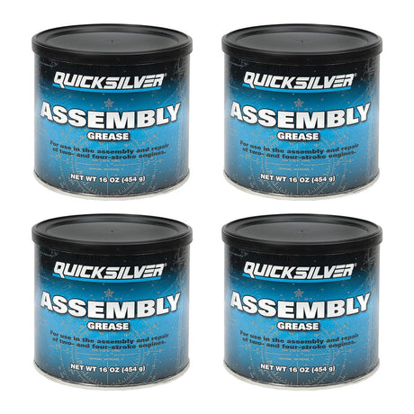 OEM Mercury / Quicksilver 8M0071836 Assembly Grease, 16 oz. Tub — pack of 4 supplier units