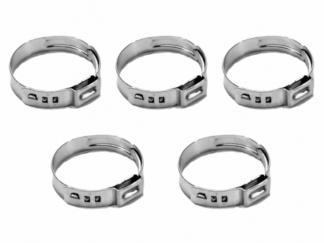 OEM Quicksilver 888441 12.8 mm Stainless Steel Ear Hose Clamp for Mercury — pack of 5 complete sale units