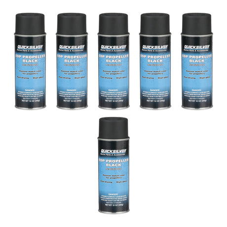 OEM Mercury / Quicksilver 802878Q50 EDP Propeller Black-Satin Enamel Spray Paint — pack of 6 supplier units