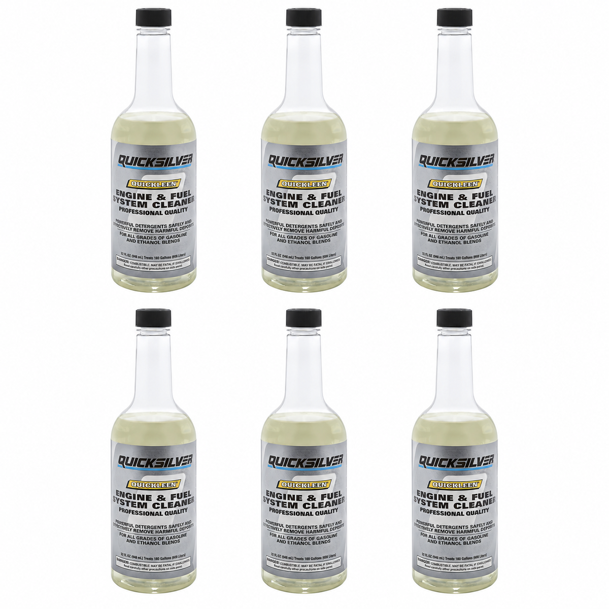 Quicksilver Quickleen 32 oz. bottles — pack of 6