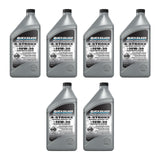 OEM Mercury / Quicksilver 10W-30 Synthetic Blend Marine Engine Oil, 1 Qt  8M0142135 — pack of 6 supplier units