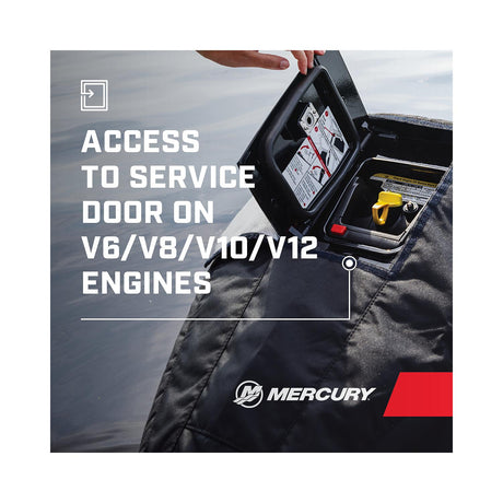 Mercury Marine Tow N Stow Outboard Cover 175-225hp FourStroke, Black