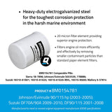 OEM Mercury / Quicksilver 8M0154781 Oil Filter for Select Johnson/Evinrude 90/115hp and Select Suzuki 70-115hp