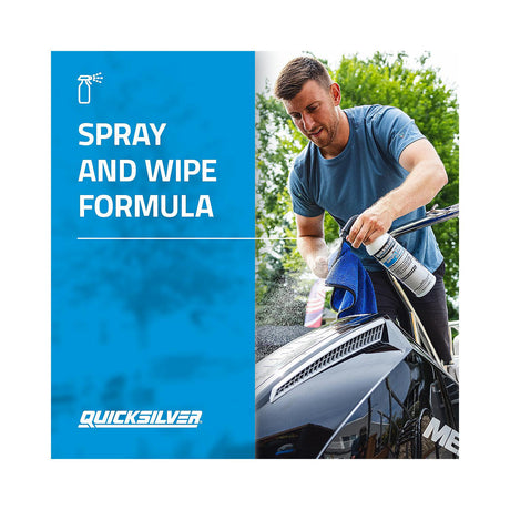 OEM Mercury / Quicksilver Spotless Shine For Marine Boats and Outboard Engines, RV and Powersports, 32 oz.