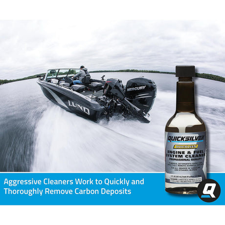 OEM Mercury / Quicksilver 8M0058681 Quickleen Engine and Fuel System Cleaner, 32 Oz.