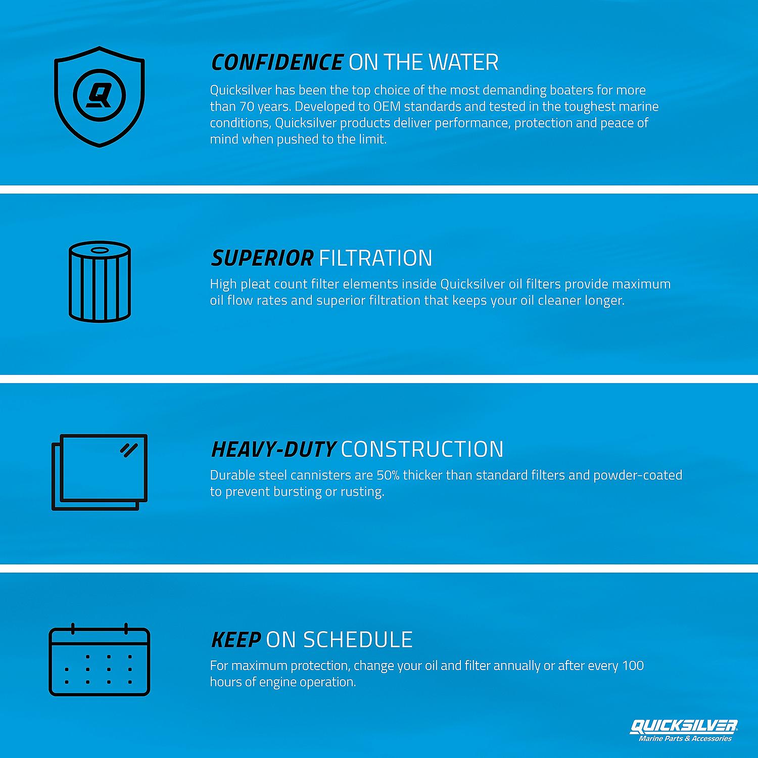 OEM Mercury / Quicksilver 889277Q01 Oil Filter Installation or Removal Wrench, Steel