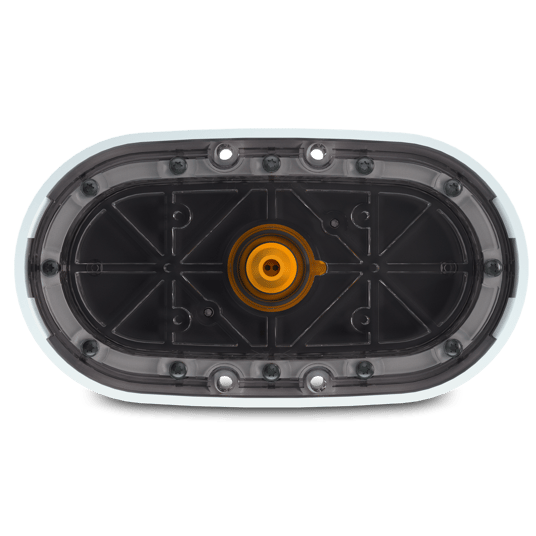 OceanLED X4 light rear view; isolation kit components not pictured