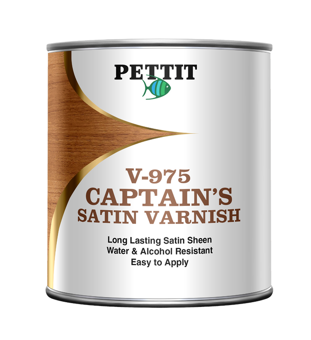 Pettit Captain's Satin Sheen Varnish — official manufacturer range image; see product title for size and color