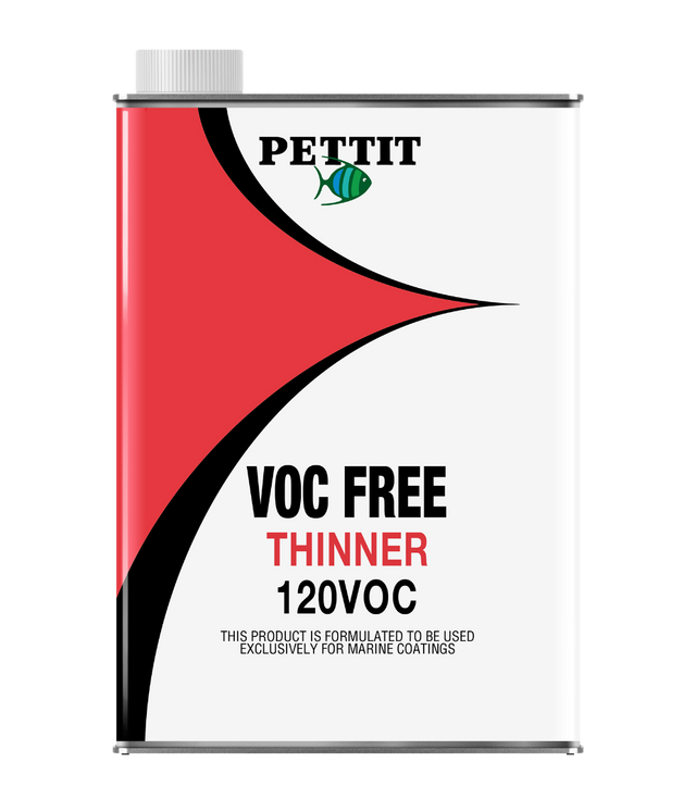 Pettit 120 VOC-Free Thinner — official manufacturer range image; see product title for size and color
