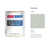 Awlgrip Pearl Gray G1008, Quart, 98-G1008Q: representative original can with exact manufacturer color card sample
