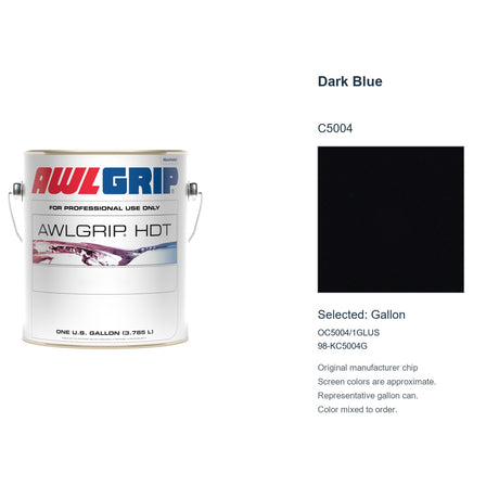 Awlgrip HDT Dark Blue C5004, selected Gallon, OC5004/1GLUS: original manufacturer chip with representative gallon can