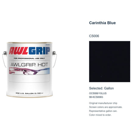 Awlgrip HDT Carinthia Blue C5006, selected Gallon, OC5006/1GLUS: original manufacturer chip with representative gallon can