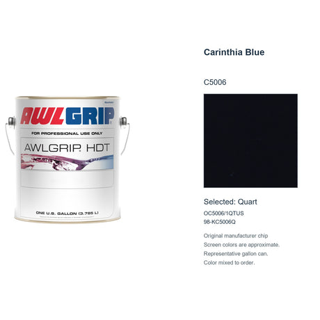 Awlgrip HDT Carinthia Blue C5006, selected Quart, OC5006/1QTUS: original manufacturer chip with representative gallon can