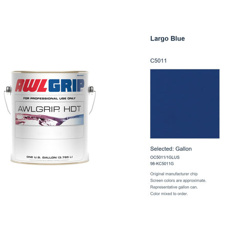 Awlgrip HDT Largo Blue C5011, selected Gallon, OC5011/1GLUS: original manufacturer chip with representative gallon can