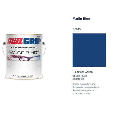 Awlgrip HDT Marlin Blue C5013, selected Gallon, OC5013/1GLUS: original manufacturer chip with representative gallon can