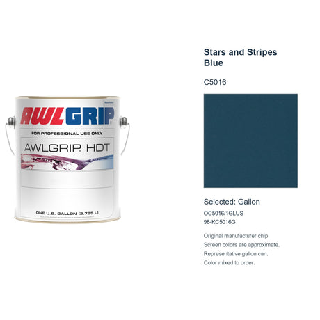 Awlgrip HDT Stars and Stripes Blue C5016, selected Gallon, OC5016/1GLUS: original manufacturer chip with representative gallon can