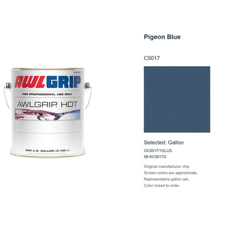Awlgrip HDT Pigeon Blue C5017, selected Gallon, OC5017/1GLUS: original manufacturer chip with representative gallon can
