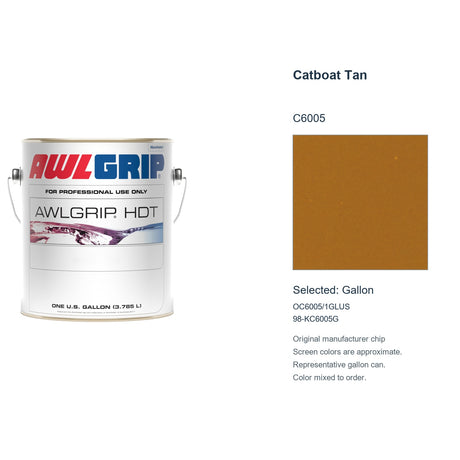 Awlgrip HDT Catboat Tan C6005, selected Gallon, OC6005/1GLUS: original manufacturer chip with representative gallon can