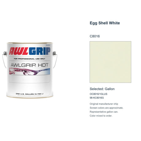 Awlgrip HDT Egg Shell White C8016, selected Gallon, OC8016/1GLUS: original manufacturer chip with representative gallon can