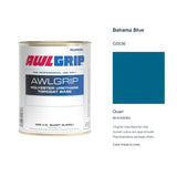 Awlgrip Bahama Blue G5036, Quart, 98-KG5036Q: representative original can with exact manufacturer color card sample