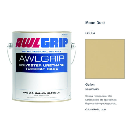 Awlgrip Moon Dust G6004, Gallon, 98-KG6004G: representative original can with exact manufacturer color card sample