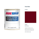 Awlgrip Vivid Red G7367, Quart, 98-KG7367Q: representative original can with exact manufacturer color card sample