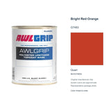 Awlgrip Bright Red Orange G7483, Quart, 98-KG7483Q: representative original can with exact manufacturer color card sample