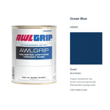 Awlgrip Ocean Blue H5545, Quart, 98-KH5545Q: representative original can with exact manufacturer color card sample