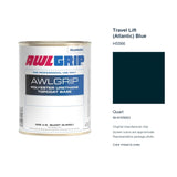 Awlgrip Travel Lift (Atlantic) Blue H5566, Quart, 98-KH5566Q: representative original can with exact manufacturer color card sample