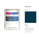 Awlgrip Petrol Blue H5627, Quart, 98-KH5627Q: representative original can with exact manufacturer color card sample