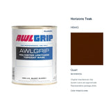 Awlgrip Horizons Teak H6443, Quart, 98-KH6443Q: representative original can with exact manufacturer color card sample