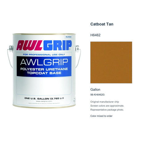 Awlgrip Catboat Tan H6462, Gallon, 98-KH6462G: representative original can with exact manufacturer color card sample