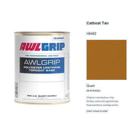 Awlgrip Catboat Tan H6462, Quart, 98-KH6462Q: representative original can with exact manufacturer color card sample
