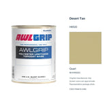 Awlgrip Desert Tan H6520, Quart, 98-KH6520Q: representative original can with exact manufacturer color card sample
